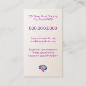 psycholoog/neuroloog visitekaartje (Achterkant)