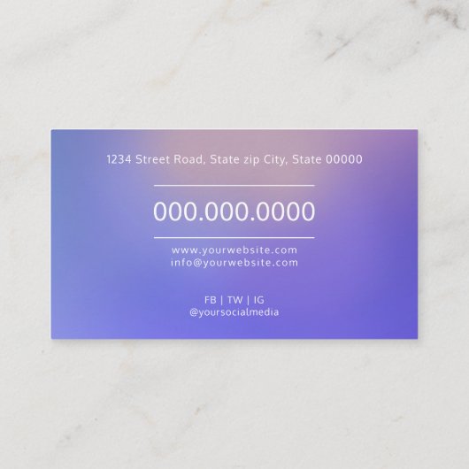 psycholoog/neuroloog visitekaartje (Achterkant)