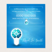 psycholoog/neuroloog visitekaartje (Buitenkant ongevouwen)