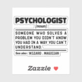 Psycholoog Noun Mental Health Professional Sticker (Vel)