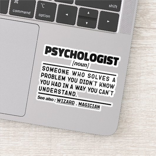 Psycholoog Noun Mental Health Professional Sticker (Detail)