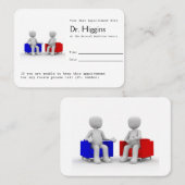 Psycholoog of adviseur Benoemingsherinnering Afsprakenkaartje (Voorkant / Achterkant)