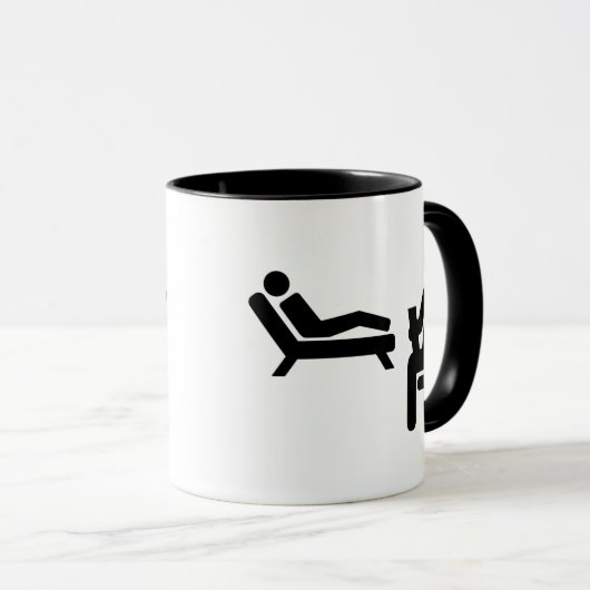 Psycholoog patiënt mok (Voorkant rechts)