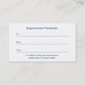 Psycholoog Personal Counselor Visitekaartjes Afsprakenkaartje (Achterkant)