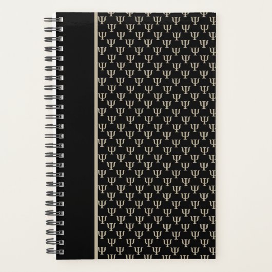 Psycholoog Planner in zwart (Voorkant)