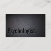 Psycholoog Professional Dark Bold Minimalist Visitekaartje (Voorkant)