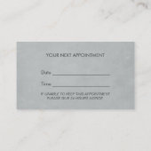 Psycholoog professionele benoeming afsprakenkaartje (Achterkant)