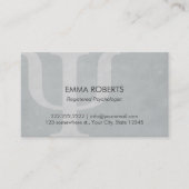 Psycholoog professionele benoeming afsprakenkaartje (Voorkant)