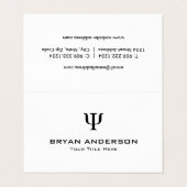 Psycholoog Psi Symbol Folded Visitekaartje (Buitenkant ongevouwen)