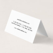 Psycholoog Psi Symbol Folded Visitekaartje (Achterkant)