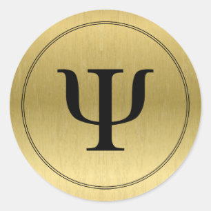 Psycholoog PSI symbool Ronde Sticker