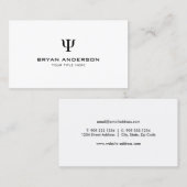 Psycholoog Psi-symbool Visitekaartje (Voorkant / Achterkant)