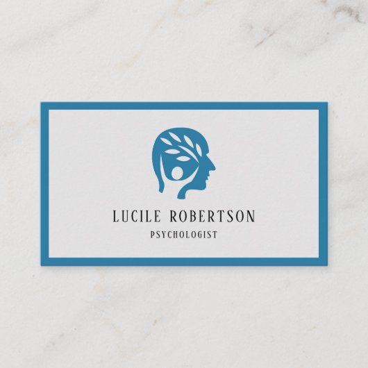Psycholoog psychiater adviseur visitekaartje (Voorkant)
