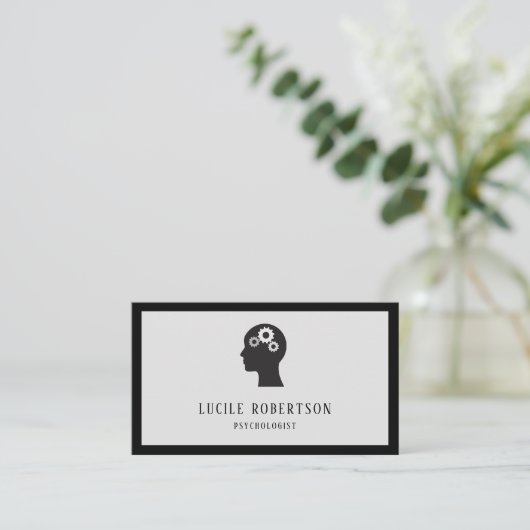 Psycholoog Psychiater Counselor Visitekaartje (Staand voorkant)