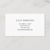 Psycholoog Psychiater Counselor Visitekaartje (Achterkant)