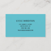 Psycholoog Psychiater Counselor Visitekaartje (Achterkant)