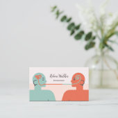 Psycholoog, psychiater, dokter, privékliniek visitekaartje (Staand voorkant)