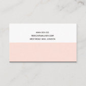 Psycholoog, psychiater, dokter, privékliniek visitekaartje (Achterkant)