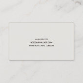 Psycholoog, psychiater, dokter, privékliniek visitekaartje (Achterkant)