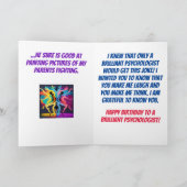 Psycholoog Psychiater of Counselor Verjaardag Kaart (Binnen)