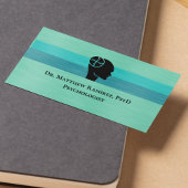 Psycholoog Psychiater Teal Nep Metaal QR Code Visitekaartje
