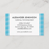 Psycholoog Psychiater Therapeut Zen Blue Waves Visitekaartje (Achterkant)