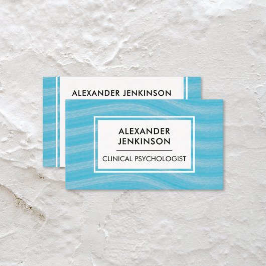 Psycholoog Psychiater Therapeut Zen Blue Waves Visitekaartje