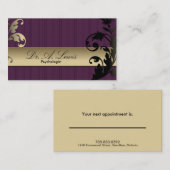 Psycholoog & Psychiatrisch Visitekaartje - Floral Afsprakenkaartje (Voorkant / Achterkant)