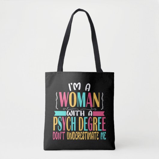 Psycholoog Psychologie Belangrijk Afstuderen PsyD  Tote Bag (Voorkant)