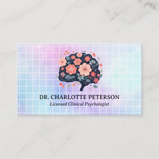 Psycholoog psychotherapie adviseur visitekaartje (Voorkant)