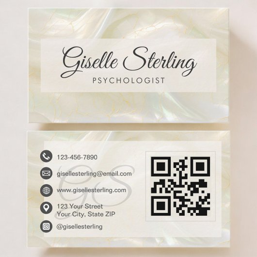 Psycholoog QR-code Visitekaartje
