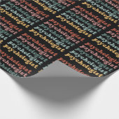 Psycholoog Retro Psychologie Student Afstuderen Cadeaupapier (Hoek)