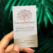 Psycholoog Roos Gold Tree Elegant Appointment Afsprakenkaartje
