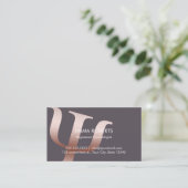 Psycholoog Roos gouden symbool afspraak Afsprakenkaartje (Staand voorkant)