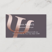 Psycholoog Roos gouden symbool afspraak Afsprakenkaartje (Voorkant)