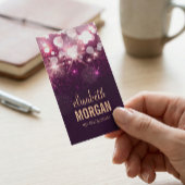 Psycholoog - Roze glitter Sparkles Visitekaartje