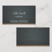 Psycholoog  schoolbord visitekaartje (Voorkant / Achterkant)