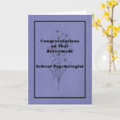 Psycholoog-schoolpensioen Kaart (Gele Bloem)