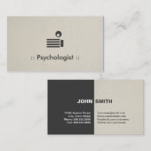 Psycholoog Simple Elegant Professional Visitekaartje (Voorkant / Achterkant)