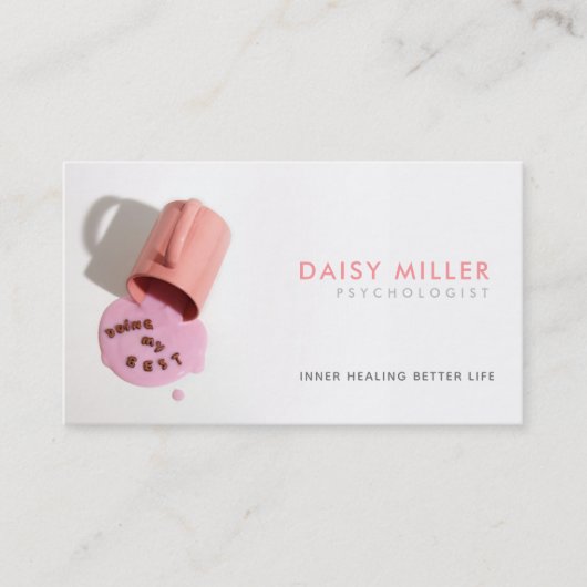 Psycholoog Slogans Visitekaartje (Voorkant)