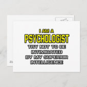 Psycholoog...Superieure intelligentie Briefkaart (Voorkant / Achterkant)