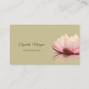 Psycholoog Therapeut,Chic Lotus,Groen Yoga Visitekaartje