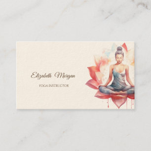 Psycholoog therapeut,Chic Lotus,Yoga meisje Visitekaartje