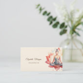 Psycholoog Therapeut, Chique Lotus, Yoga Meisje Visitekaartje (Staand voorkant)