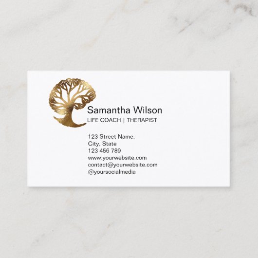 Psycholoog Therapeut Life Coach Psychiater Visitekaartje (Achterkant)