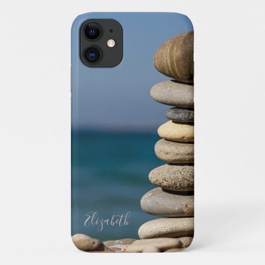 Psycholoog therapeut Zen stenen,Yoga Case-Mate iPhone Case (Achterkant)