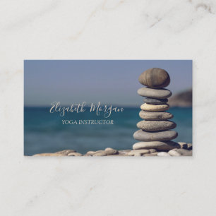 Psycholoog Therapeut Zen Stones, Yoga Instructeur Visitekaartje