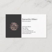 Psycholoog Therapie Counselor Psychiatrist Brain Visitekaartje (Achterkant)