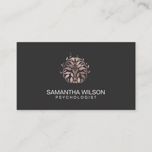 Psycholoog Therapie Counselor Psychiatrist Brain Visitekaartje (Voorkant)