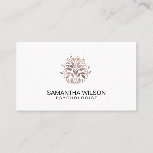 Psycholoog Therapie Counselor Psychiatrist Brain Visitekaartje (Voorkant)